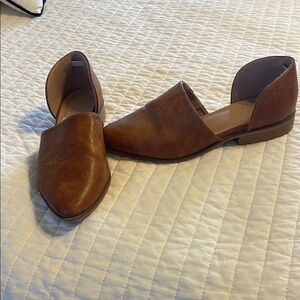 Catherine Malandrino Brown Flats with d'Orsay Design